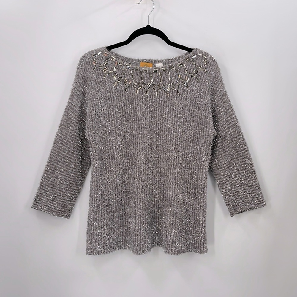 Ruby Rd. Embellished Sweater